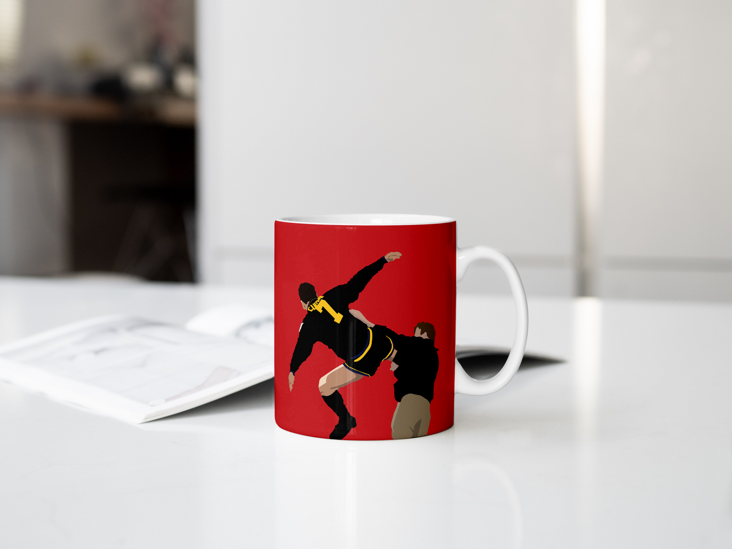 Manchester United Eric Cantona Kung Fu Kick Mug