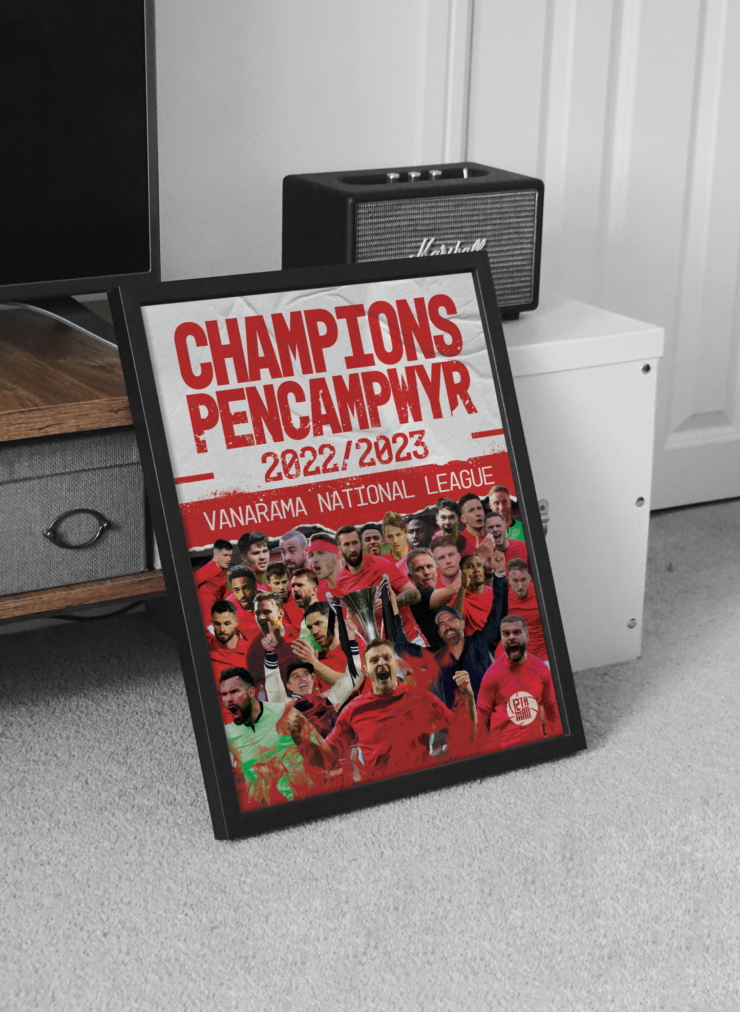 Wrexham Vanarama National League 2022/2023 Champions Poster