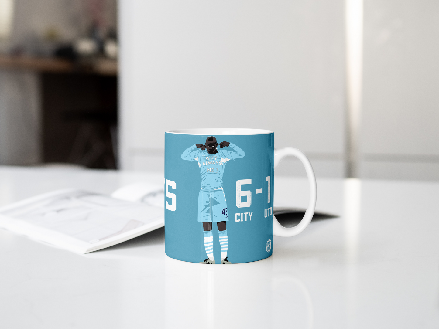 Mario Balotelli Manchester City Mug Why always me?